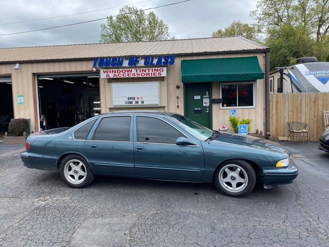 Classic sedan with professionally tinted windows